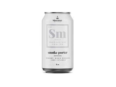 Laboratory Beerworks: Samarium beer beverage branding craft beer design packaging