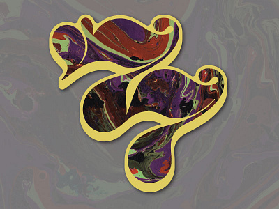 Spirit of ’77 Rebound marbled numbers numerals typography