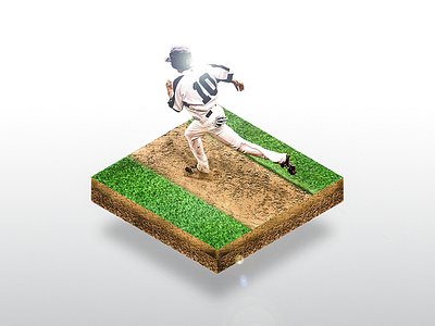 Run Fast, Turn Left baseball isometric manipulation photo photoshop sports summer