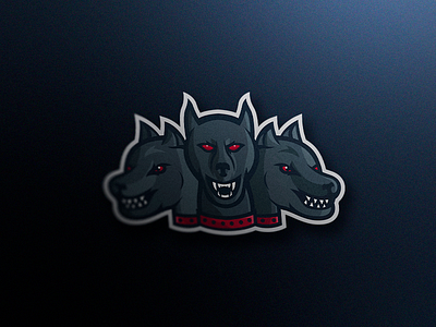 CERBERUS MASCOT LOGO cerberus dog esports logo illustration mascot logo