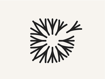 Dandelion abstract brand dandelion geometric icon identity logo logomark mark minimal