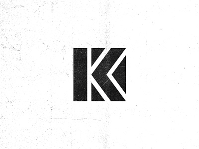 It's Gonna Be Ol' K branding geometric icon k letter logo sketch texture