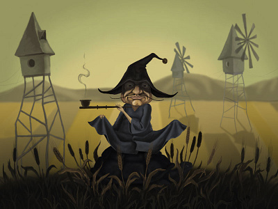 Wheat grower art graphicdesign illustration photoshop