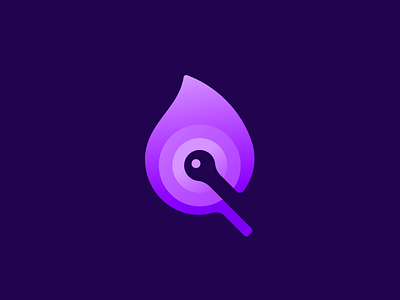 Purple Flame fire fire creative logo flame gradient gradient logo icon layers light logo logo design logo designer logo icon negative space icon negative space logo design on fire purple purple flame purple logo smart logo smart logos 🔥