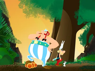 Asterix & Obelix, bis 2d asterix design draw fanart illustration vector