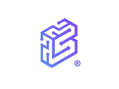 SLOKOTO artificial brain chip icon intelligence letter s letters logo micro schemes slokoto tech