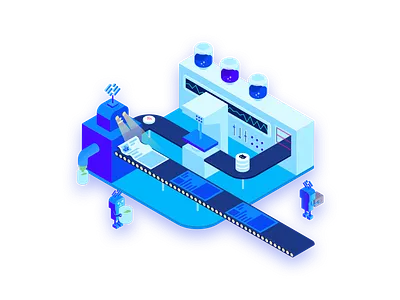 Factory 2.5d factory robot