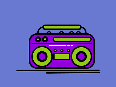 Boom Box illustration