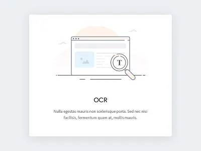 OCR Illustration clean design icon illustration line icon modern icon ocr icon onboarding simple line icon text ui widget
