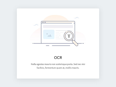 OCR Illustration clean design icon illustration line icon modern icon ocr icon onboarding simple line icon text ui widget