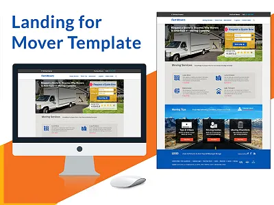 Movers template for landing design design for landing movers template