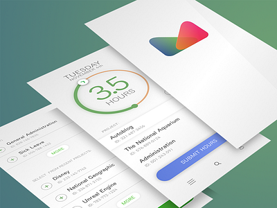 Time Tracking App app ios iphonex mobile time management time tracking