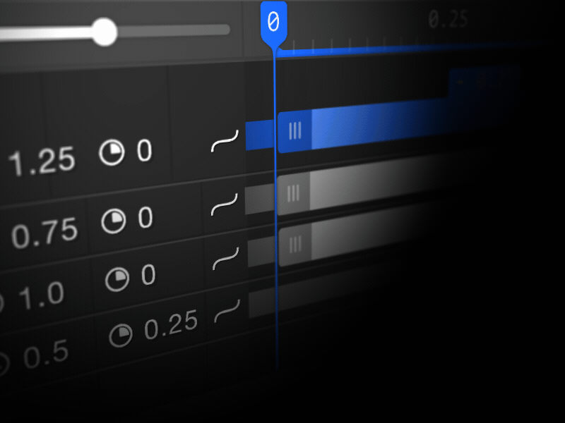 Interaction Building Blocks – Triggers animation blue c4d interaction phase timeline trigger ui ux