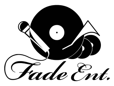 Recording Studio Logo black logo recording studio white