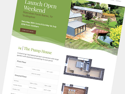 Property Website Design cgi clean green photography real estate typography ui ux