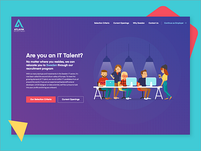 Atlavik Candidate candidate colorful header it job recruitment talent