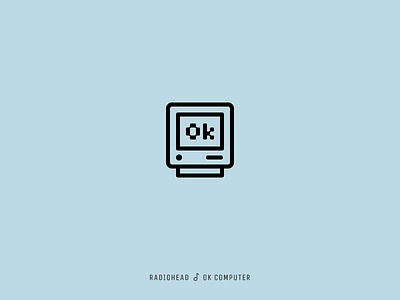 Icon Cover (Radiohead, OK Computer) album cover computer icon monitor ok radiohead