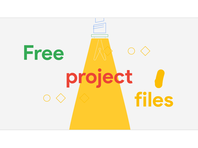 Google Home animation - Free project files 2d after effects bounce colors flat illustration loop shapes vector