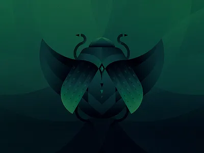 Otto animals illustration roach scarab