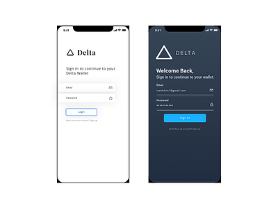 DailyUI #001 crypto dailyui finance fintech login loginscreen logon money signin wallet