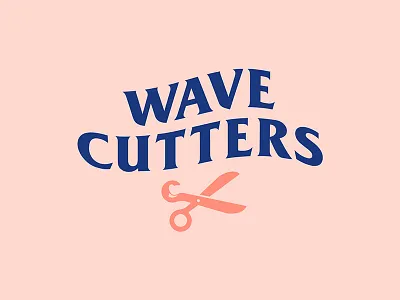 Wave Cutters Logo album branding logo mark music