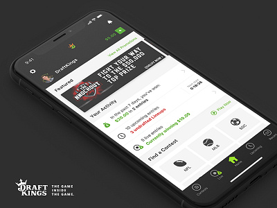 DraftKings Homescreen android app fantasy ios sports