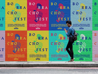 Borrachofest festival mexican music music festival poster print tacos tequila