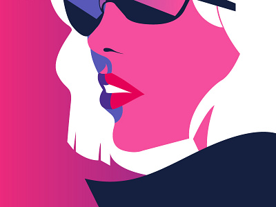 Doble Agent — blonde color glasess illustration rayban spy vector