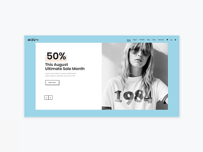 Mizu Theme / Shop flat pastel shop wordpress wordpress theme