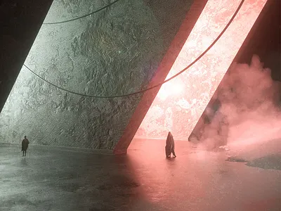 Destiny 3d abstract cinema4d clean dirt glow octane