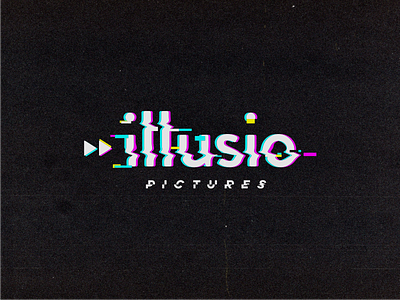 Illusio glitch illusion logo pictures