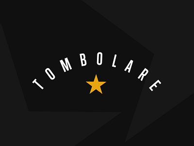 TOMBOLARE clean gamble identity logo minimal prizes simple