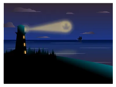 Find Your Beacon beacon cannabis dark kindtyme lighthouse night night sky ship