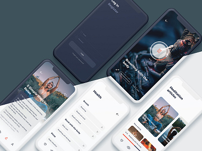 Namaste - Meditation App app dark design ios iphone8 iphonex light meditation mobile sketch ui ux