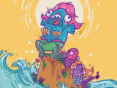 Mermay brazil color digital doodle draw illustration meet the artist mo ozy paint sao paulo