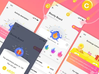 Vitality Score Points With Bright Colors