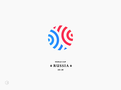 Russia World Cup Logo ball brand design identity russia soccer world cup