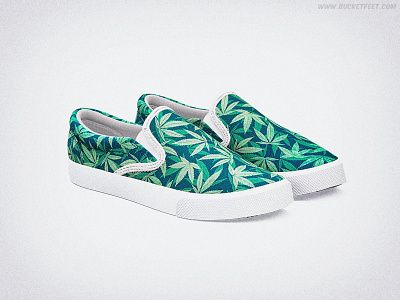 Hemp At Bucketfeet 420 botanical bucketfeet green hemp marijuana pattern plants pot threadless weed wtf