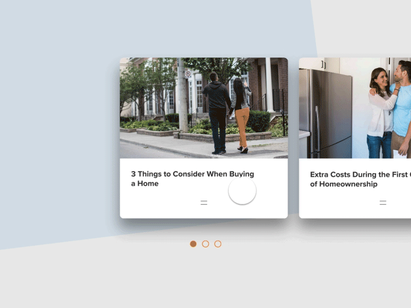 Articles Navigation Concept app cards carousel concept design gif interaction navigation read more studio ui ux