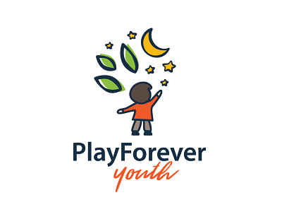 Play Forever Youth color logo play youth