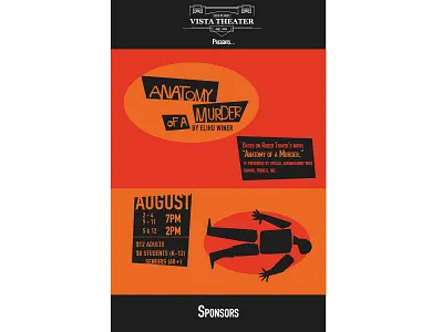 Anatomy of a Murder Publicity Poster poster the vista theater theater poster