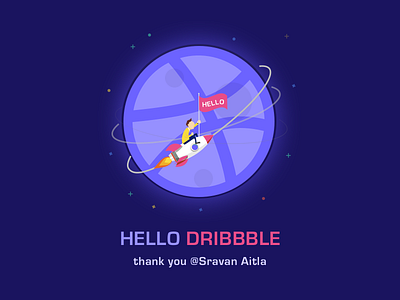 Hello Dribbble dribbble hello