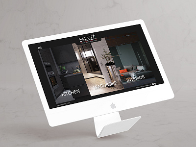 Shazé Website design interior design kitchen design ui design uiux user interface webpage website