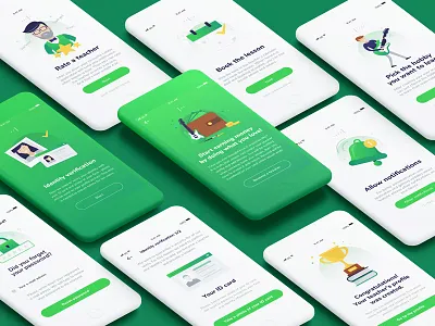 Onboarding illustrations app flat hobby illustrations ios lesson mobile notifications onboarding skills teacher