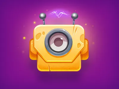 Robot Cyclops character cute game illustration machine mecha mechanics robot robotics