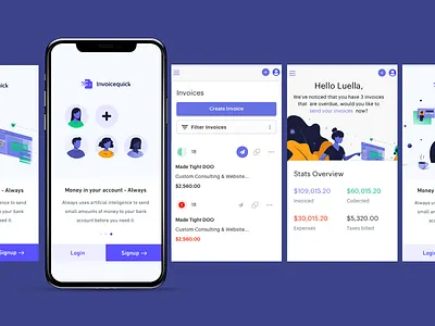 Invoice Quick Mobile View fintech invoice invoicequick invoicing iq quick