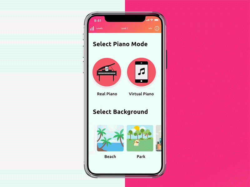 Note Quest: Learn Piano Notes app application design education mentalstack mobile music piano ui ux