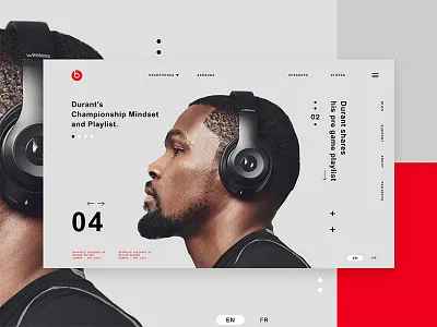 "MADE TO BE" - Kevin Durant contemporary design graphic modern portfolio ui ui design user interface web website