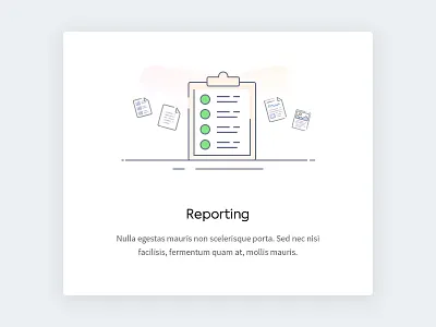 Reporting - illustration clean design icon illustration line icon modern icon ocr icon onboarding simple line icon text ui widget