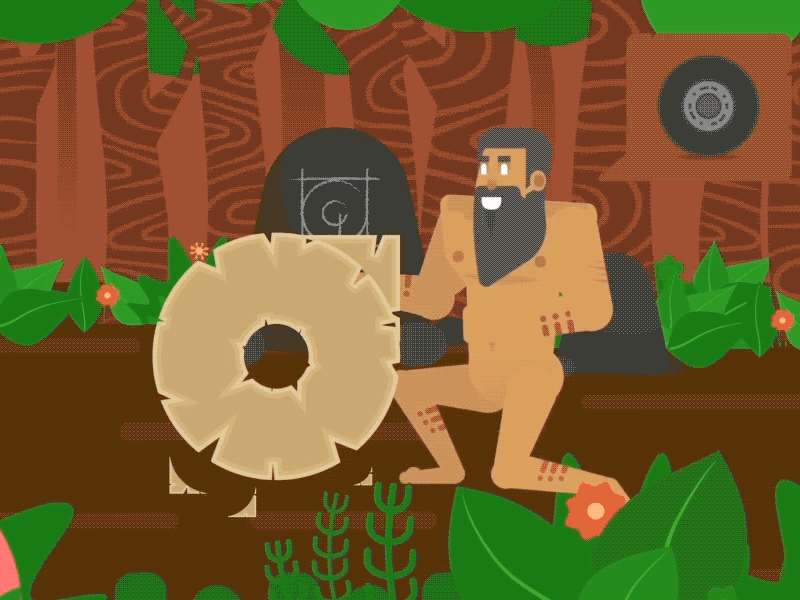 Tyre Make 3500 BC animation illustration motion graphics